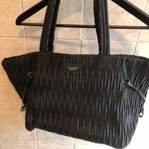Victoria’s Secret black zip up tote